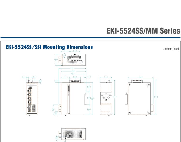 研華EKI-5524MMI-ST 2光4電百兆ProView(組態(tài))系列工業(yè)以太網(wǎng)交換機(jī)(包含單模/多模、SC/ST接口)