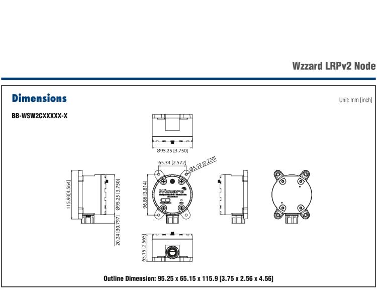 研華BB-WSW2C00015 LoRaWAN節(jié)點(diǎn)，支持RS485，外部天線