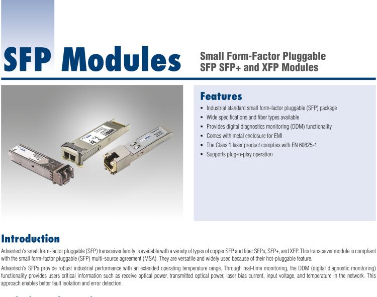 研華SFP-GSM-30K IE-SFP/1250-ED，單模1310/ PLUS-LC 30km（也被稱(chēng)為BB-808-38203)