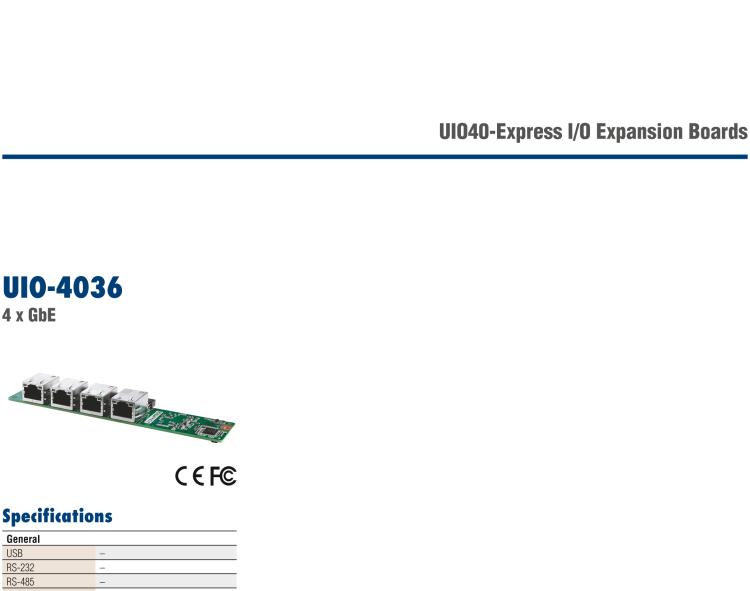 研華UIO-4030 UIO40-Express I/O 擴(kuò)展卡，支持 1 2 wires RS-232, 1 RS-485 和 8 GPIO (-24~24V input level)
