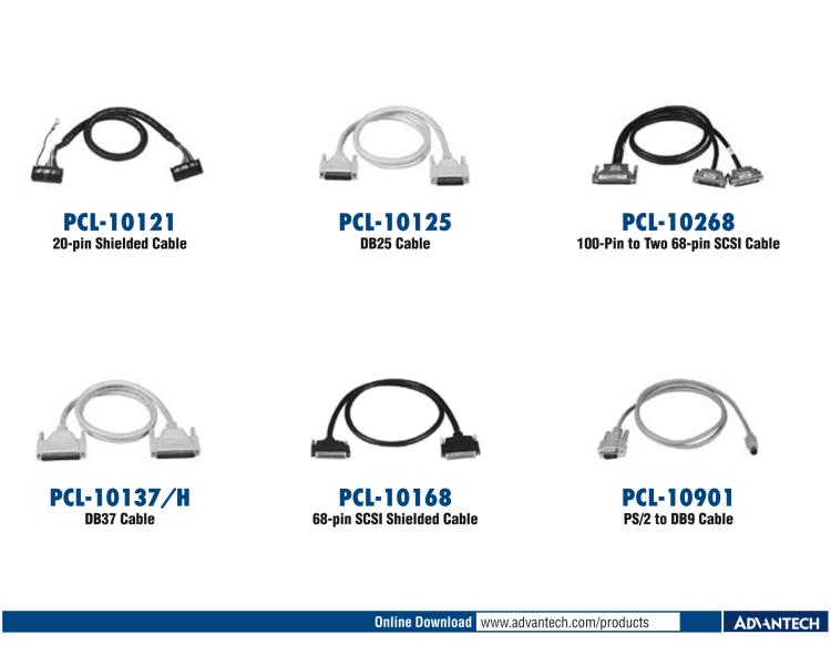 研華PCL-10251 100針到2根50針SCSI電纜， 1米